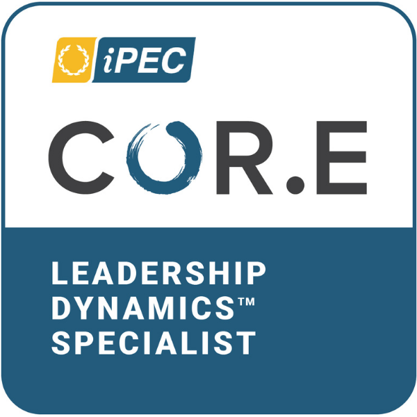 iPEC CORE Leadership Dynamics Specialist badge design.